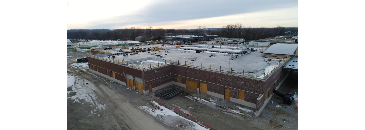 Work continues on Reid Health's new campus in Connersville on Jan. 30, 2025.