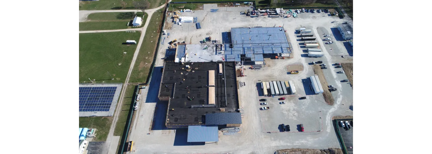 Work continues on Reid Health's new campus in Connersville on Dec. 6, 2024.