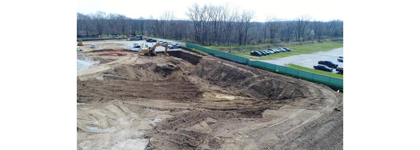 Work continues on Reid Health's new campus in Connersville on March 29, 2024.