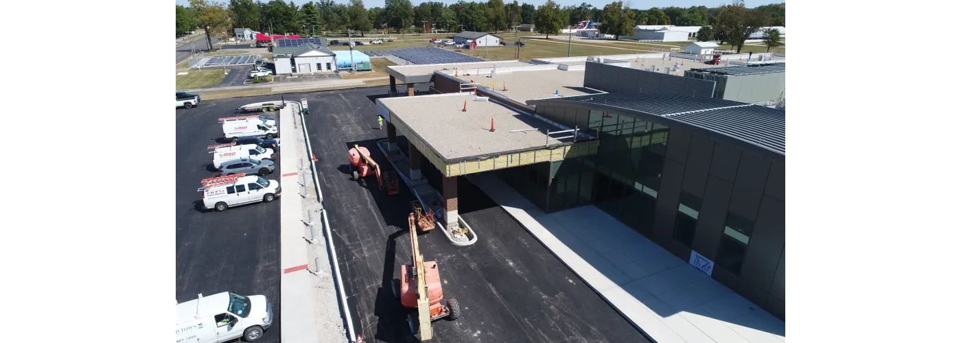 Work continues on Reid Health's new campus in Connersville on Sept. 9, 2025.