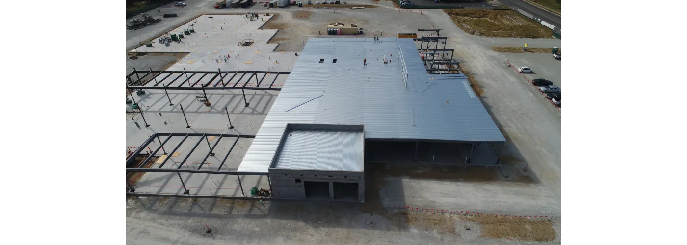 Work continues on Reid Health's new campus in Connersville on Sept. 17, 2024.