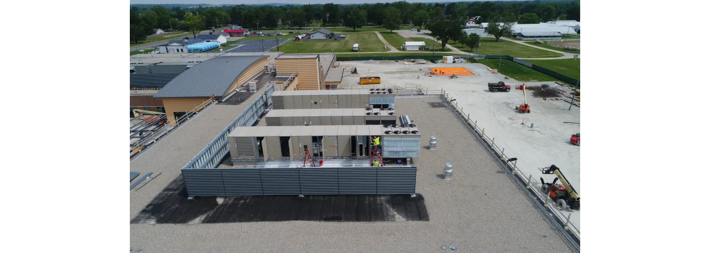 Work continues on Reid Health's new campus in Connersville on June 12, 2025.