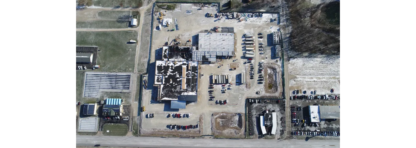 Work continues on Reid Health's new campus in Connersville on Dec. 12, 2024.