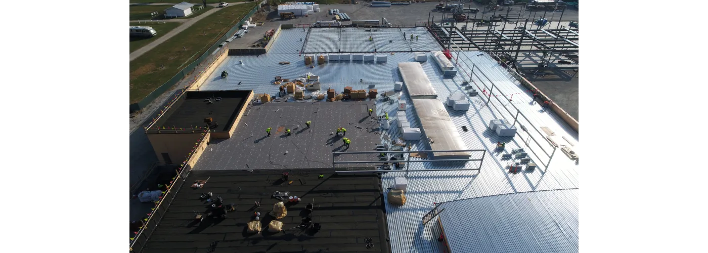 Work continues on Reid Health's new campus in Connersville on Oct. 29, 2024.