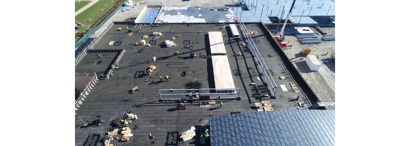 Work continues on Reid Health's new campus in Connersville on Nov. 26, 2024.