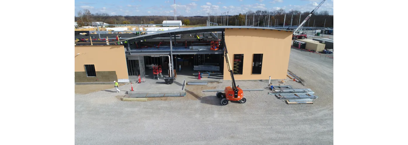 Work continues on Reid Health's new campus in Connersville on Nov. 5, 2024.