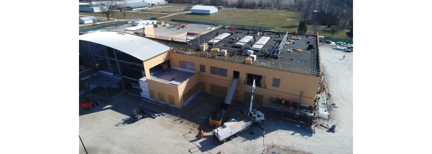 Work continues on Reid Health's new campus in Connersville on March 11, 2025.