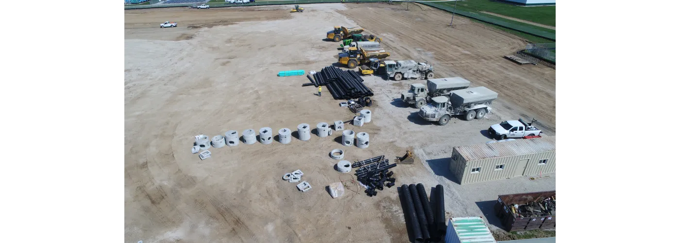 Work continues on Reid Health's new campus in Connersville on March 29, 2024.