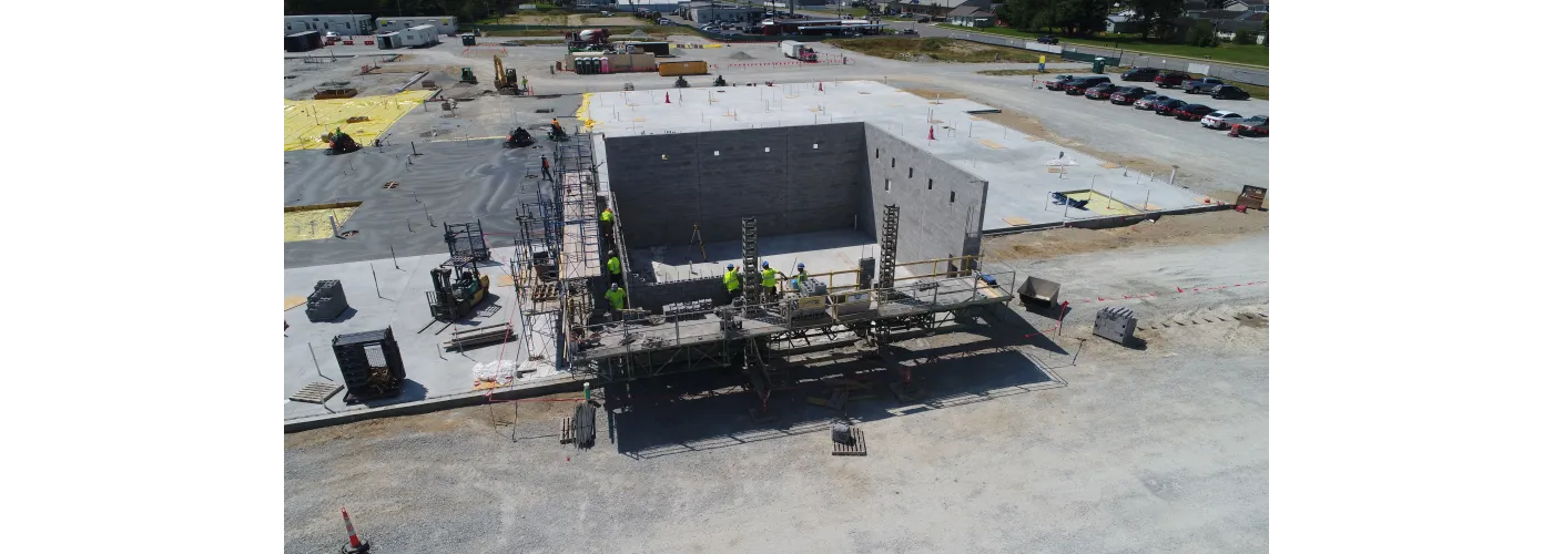 Work continues on Reid Health's new campus in Connersville on Aug. 13, 2024.