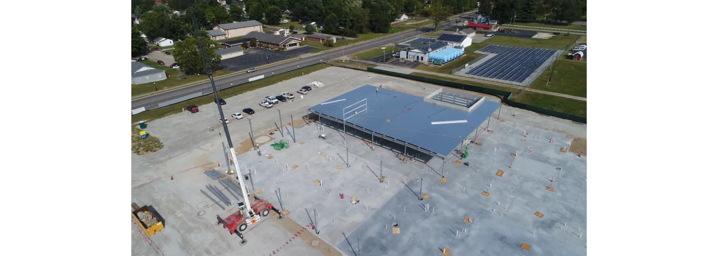 Work continues on Reid Health's new campus in Connersville on Sept. 3, 2024.