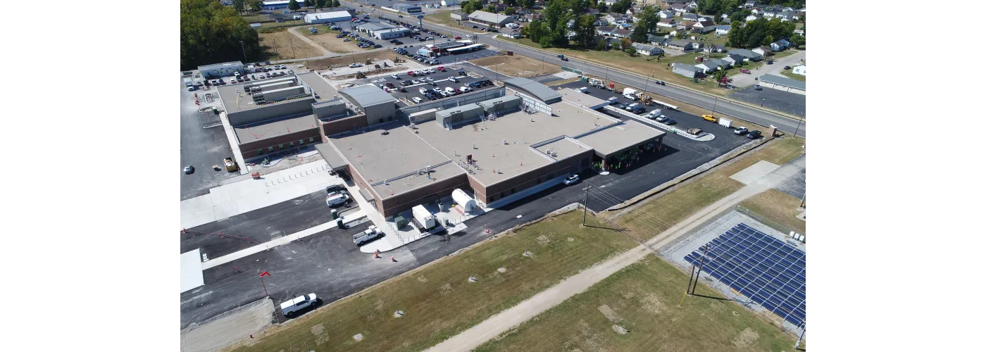 Work continues on Reid Health's new campus in Connersville on Sept. 9, 2025.