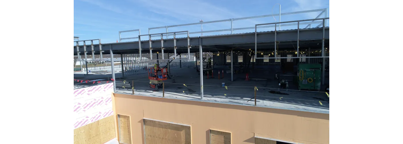 Work continues on Reid Health's new campus in Connersville on Feb. 4, 2025.