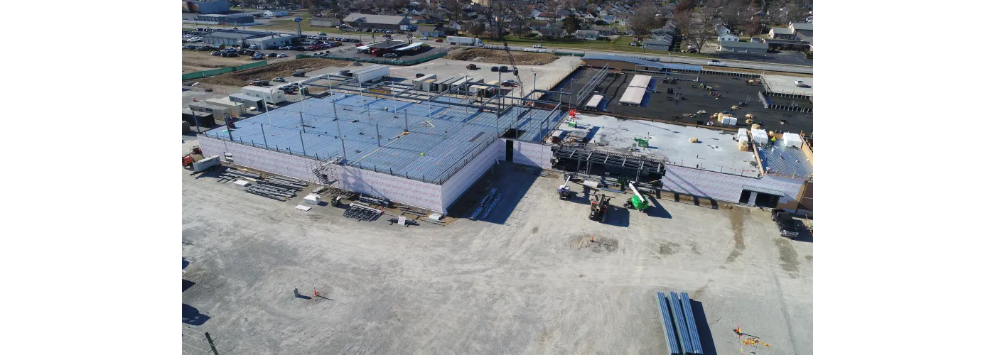 Work continues on Reid Health's new campus in Connersville on Dec. 6, 2024.