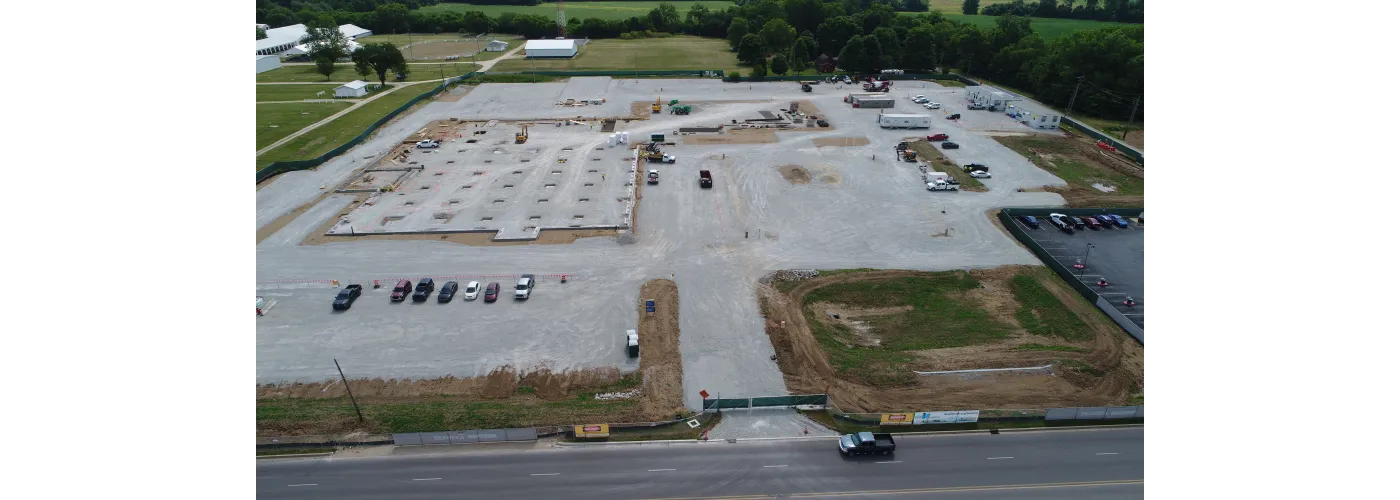 Work continues on Reid Health's new campus in Connersville on June 18, 2024.