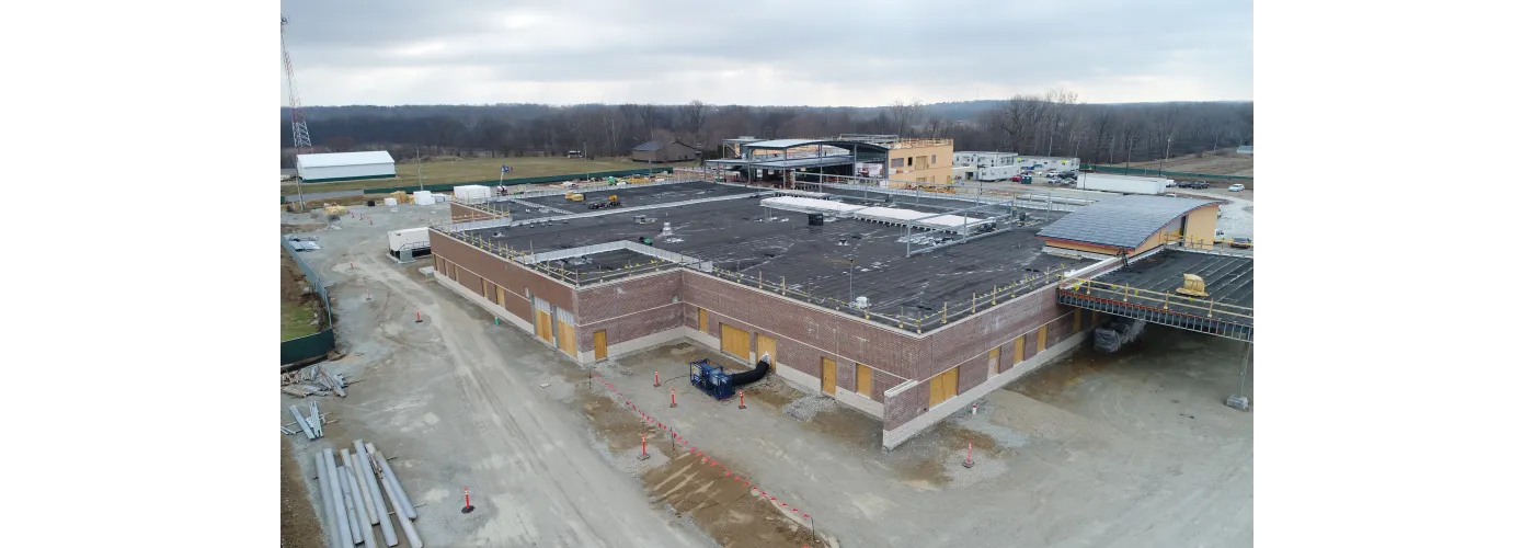 Work continues on Reid Health's new campus in Connersville on Feb. 27, 2025.
