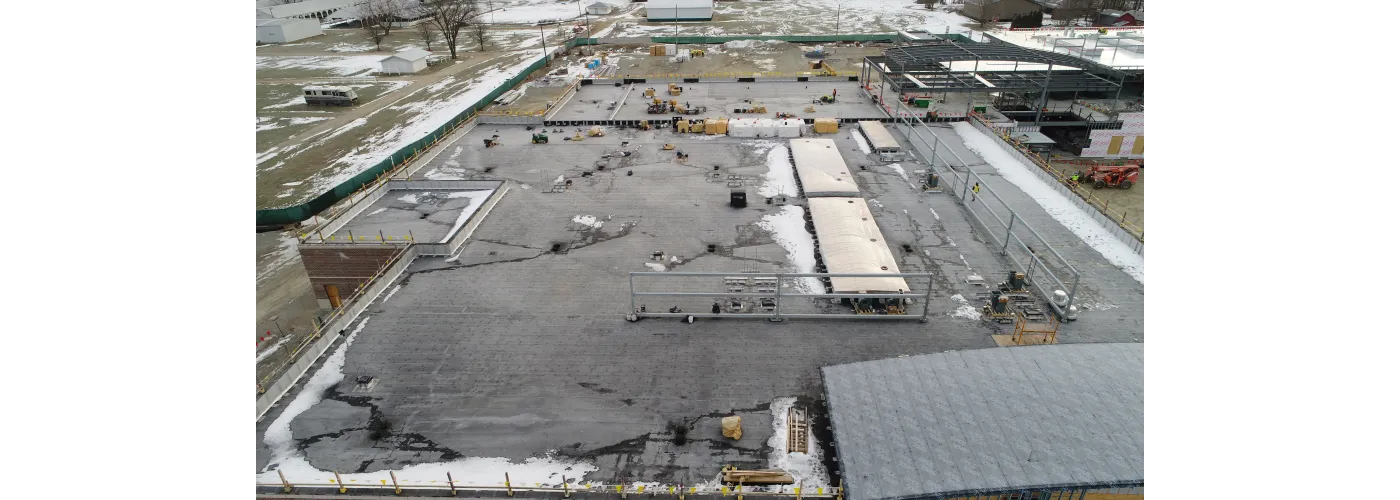Work continues on Reid Health's new campus in Connersville on Jan. 30, 2025.