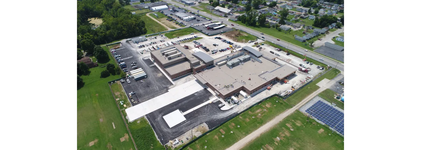 Work continues on Reid Health's new campus in Connersville on Aug. 8, 2025.