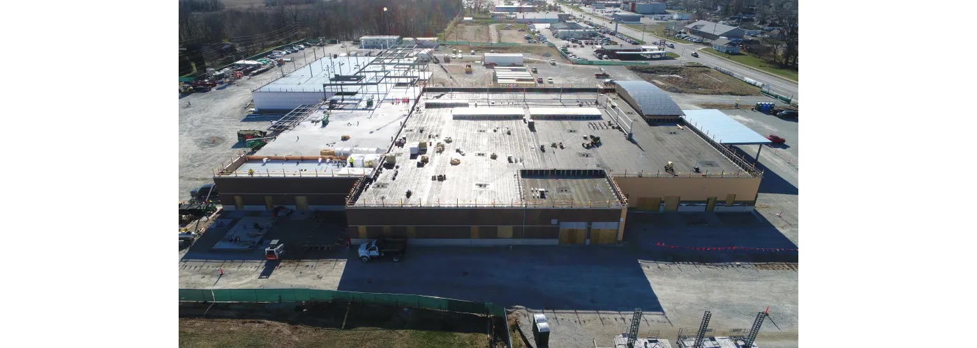 Work continues on Reid Health's new campus in Connersville on Dec. 6, 2024.