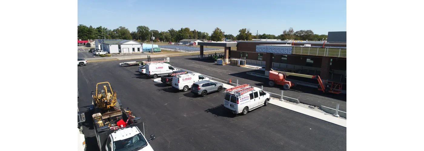 Work continues on Reid Health's new campus in Connersville on Sept. 9, 2025.