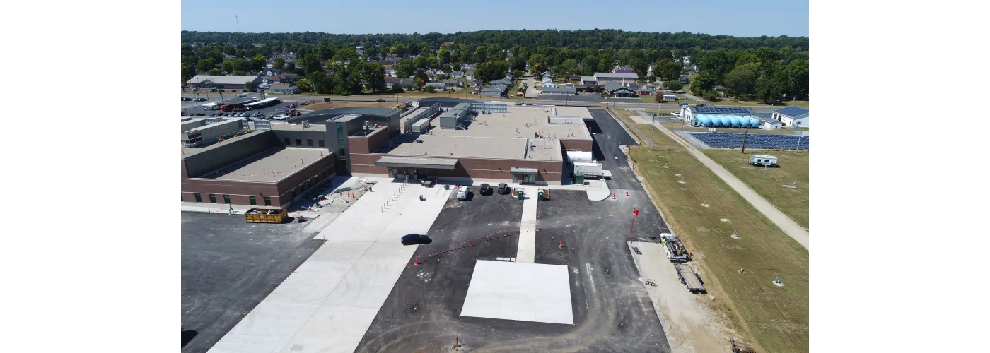 Work continues on Reid Health's new campus in Connersville on Sept. 12, 2025.
