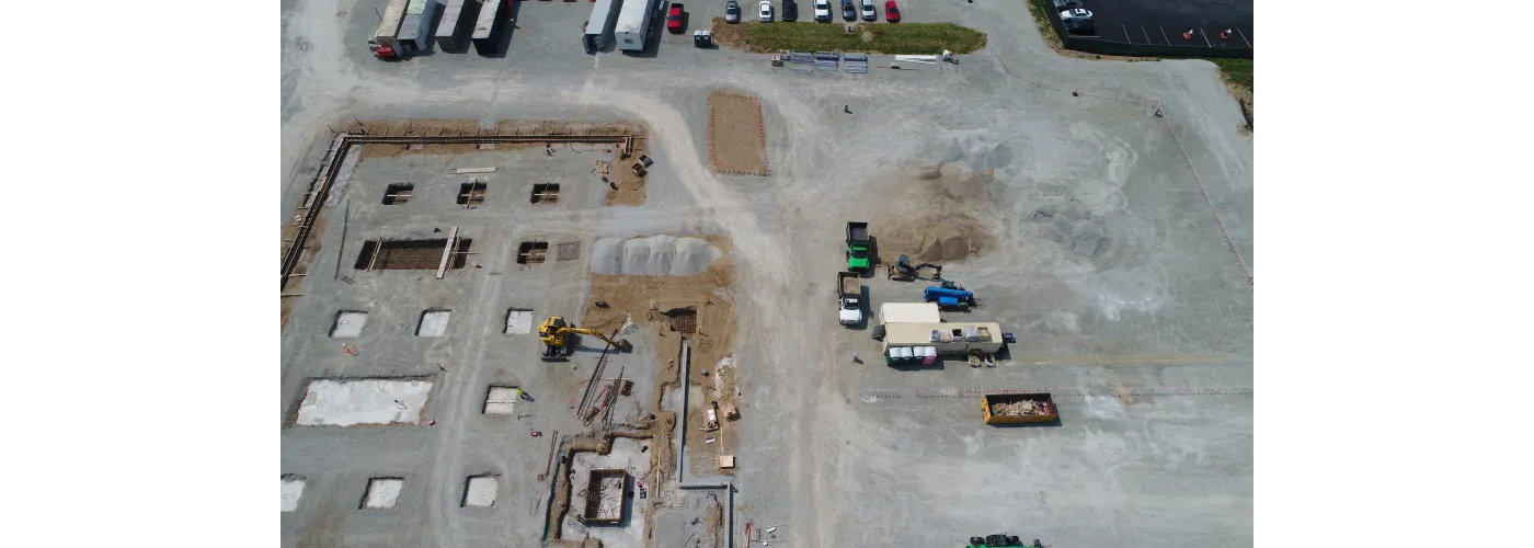 Work continues on Reid Health's new campus in Connersville on July 23, 2024.