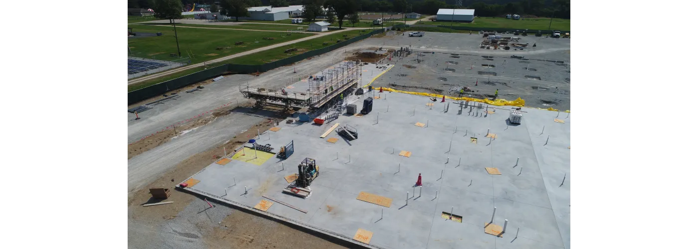 Work continues on Reid Health's new campus in Connersville on Aug. 6, 2024.