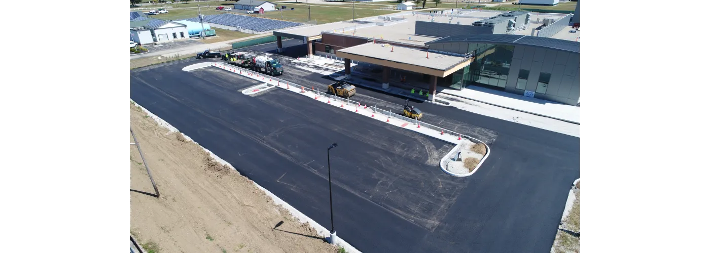 Work continues on Reid Health's new campus in Connersville on Aug. 29, 2025.