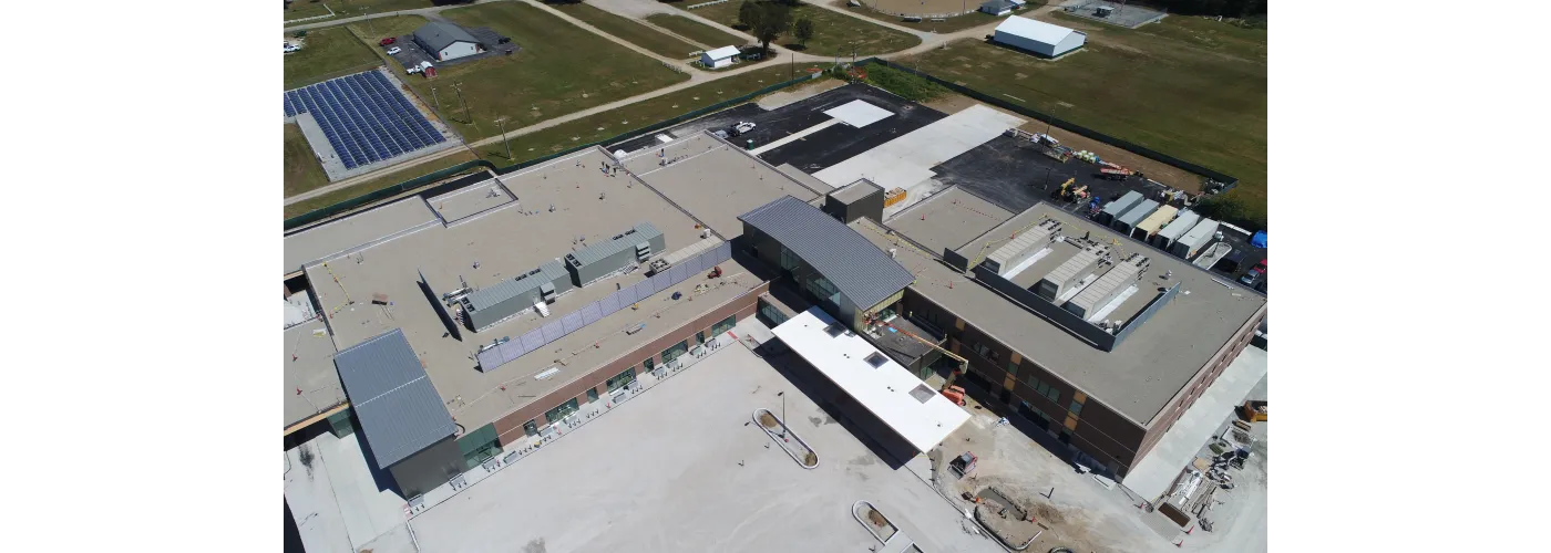 Work continues on Reid Health's new campus in Connersville on Aug. 29, 2025.