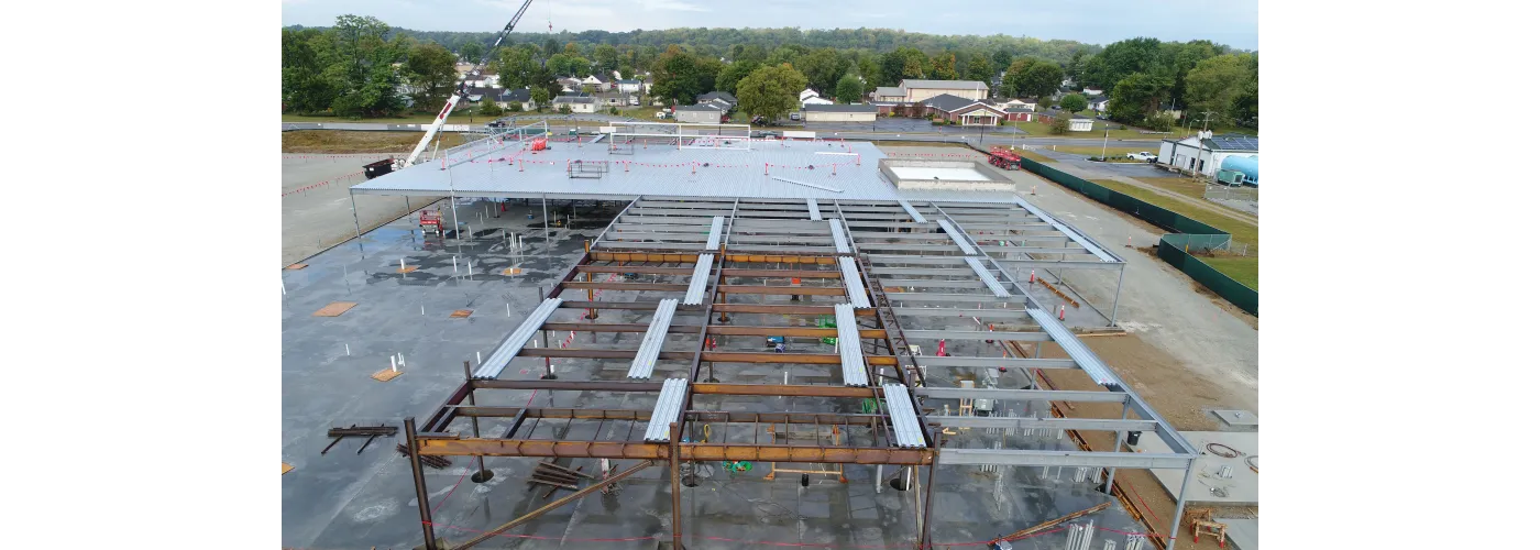 Work continues on Reid Health's new campus in Connersville on Sept. 24, 2024.