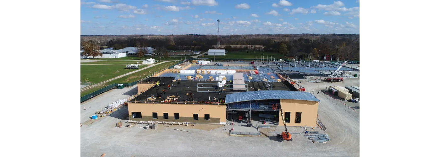 Work continues on Reid Health's new campus in Connersville on Nov. 5, 2024.