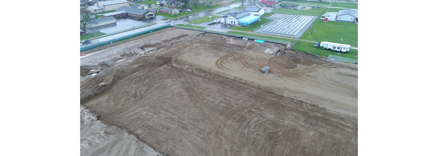 Work continues on Reid Health's new campus in Connersville on April 5, 2024.
