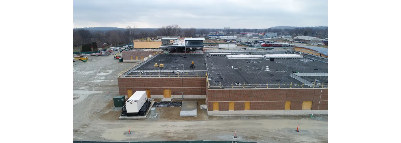 Work continues on Reid Health's new campus in Connersville on Feb. 27, 2025.