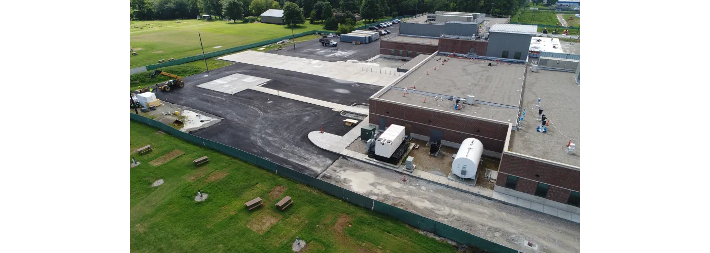 Work continues on Reid Health's new campus in Connersville on Aug. 5, 2025.