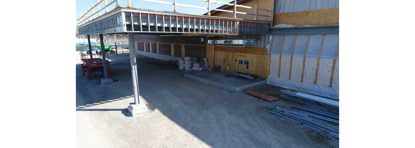 Work continues on Reid Health's new campus in Connersville on March 11, 2025.