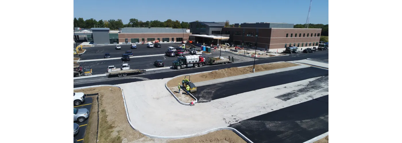 Work continues on Reid Health's new campus in Connersville on Sept. 12, 2025.