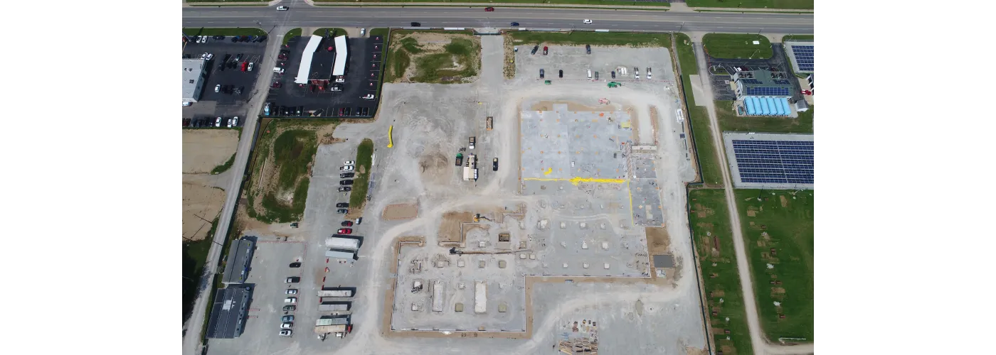 Work continues on Reid Health's new campus in Connersville on Aug. 6, 2024.