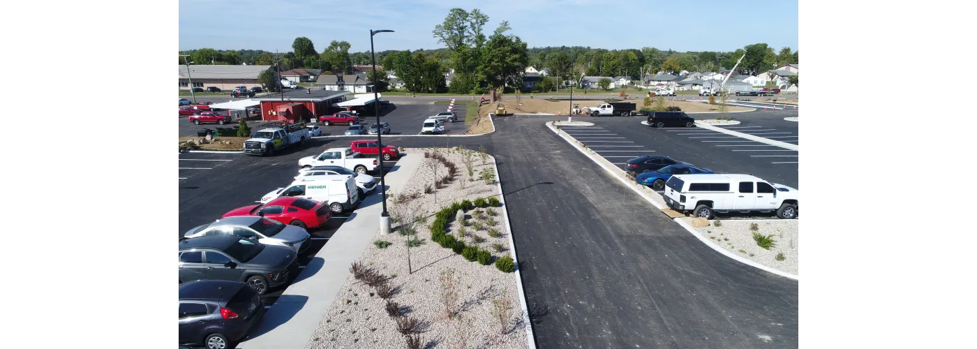 Work continues on Reid Health's new campus in Connersville on Oct. 1, 2025.