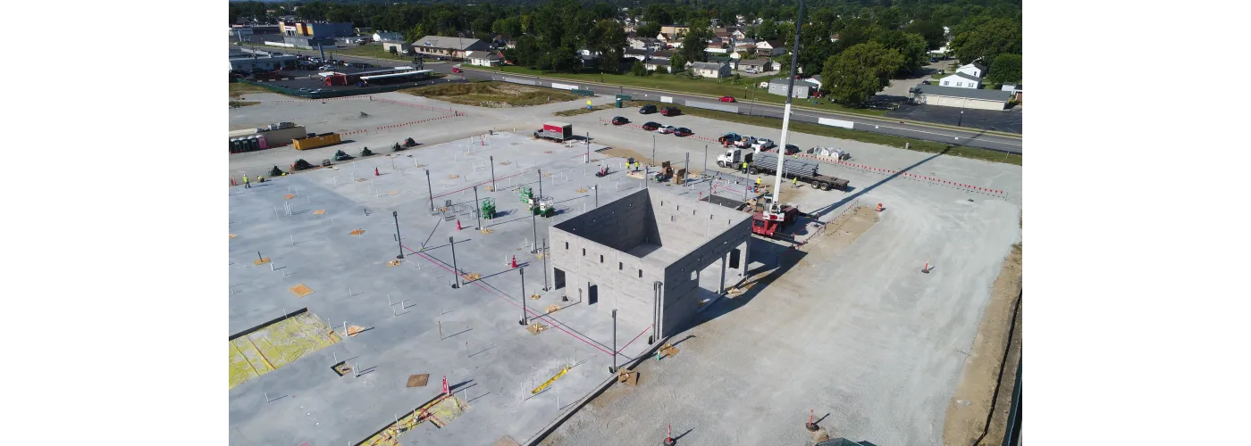 Work continues on Reid Health's new campus in Connersville on Aug. 22, 2024.