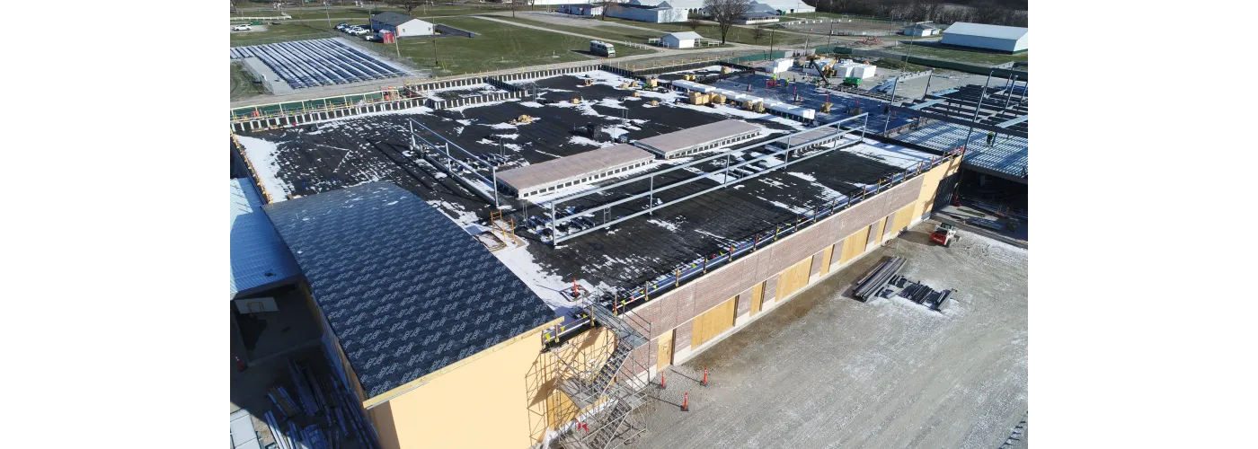 Work continues on Reid Health's new campus in Connersville on Dec. 12, 2024.