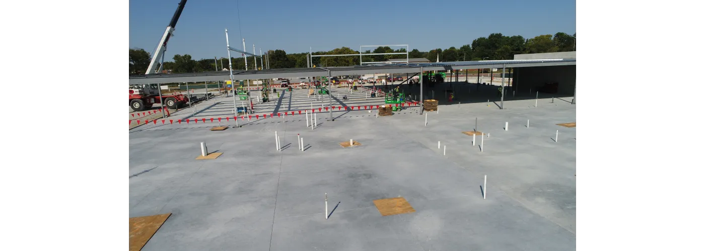 Work continues on Reid Health's new campus in Connersville on Sept. 10, 2024.