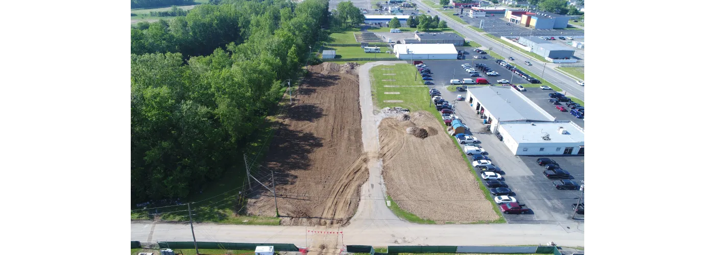 Work continues on Reid Health's new campus in Connersville on May 16, 2024.