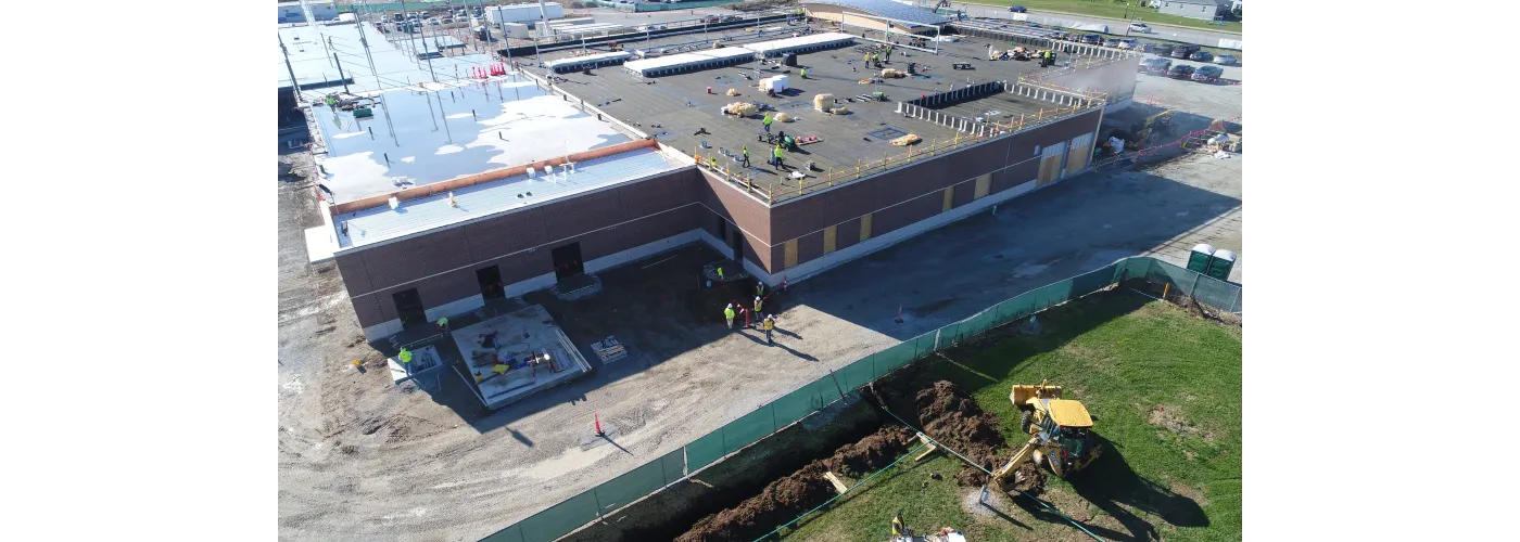 Work continues on Reid Health's new campus in Connersville on Nov. 26, 2024.