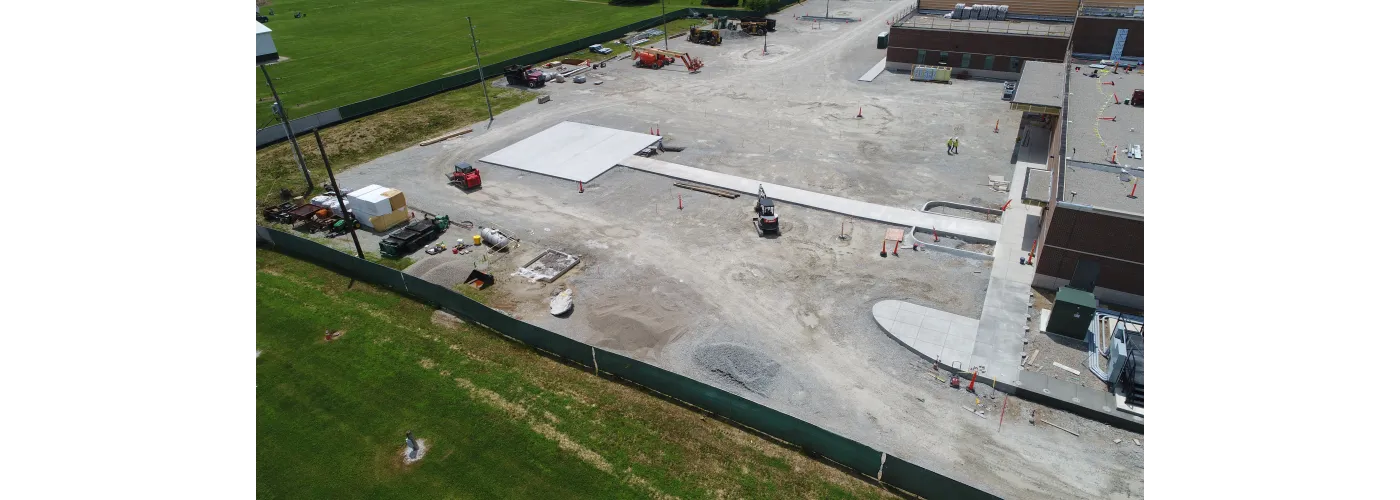 Work continues on Reid Health's new campus in Connersville on June 26, 2025.