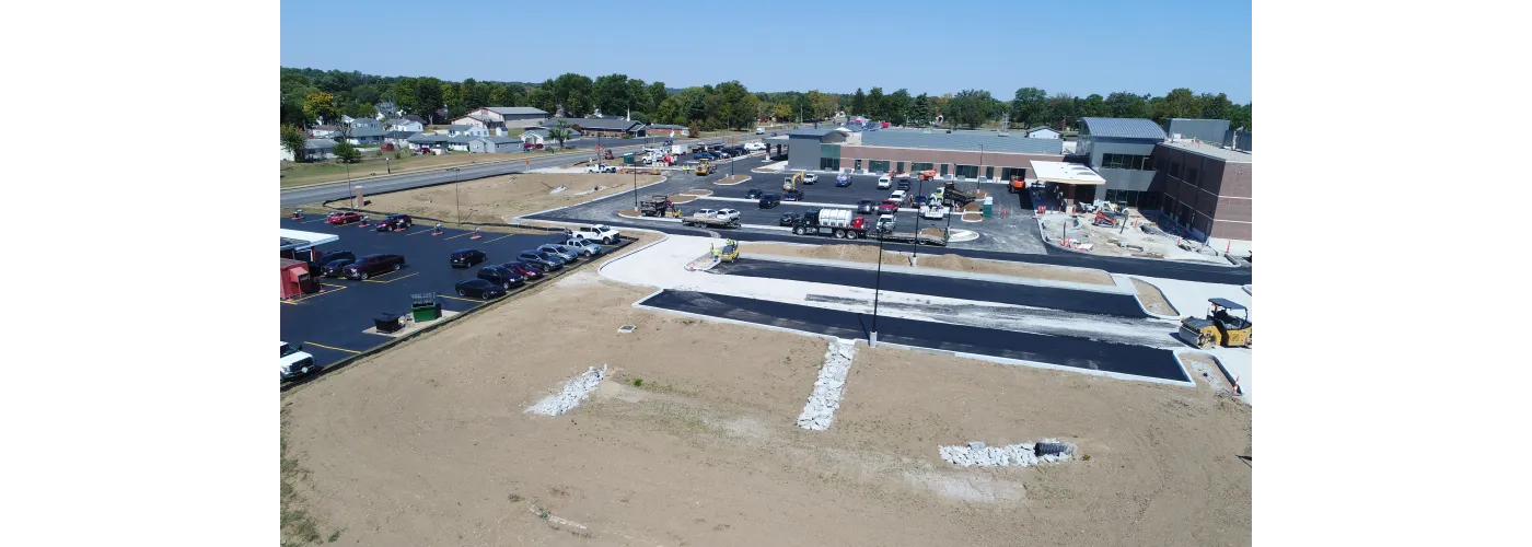 Work continues on Reid Health's new campus in Connersville on Sept. 12, 2025.