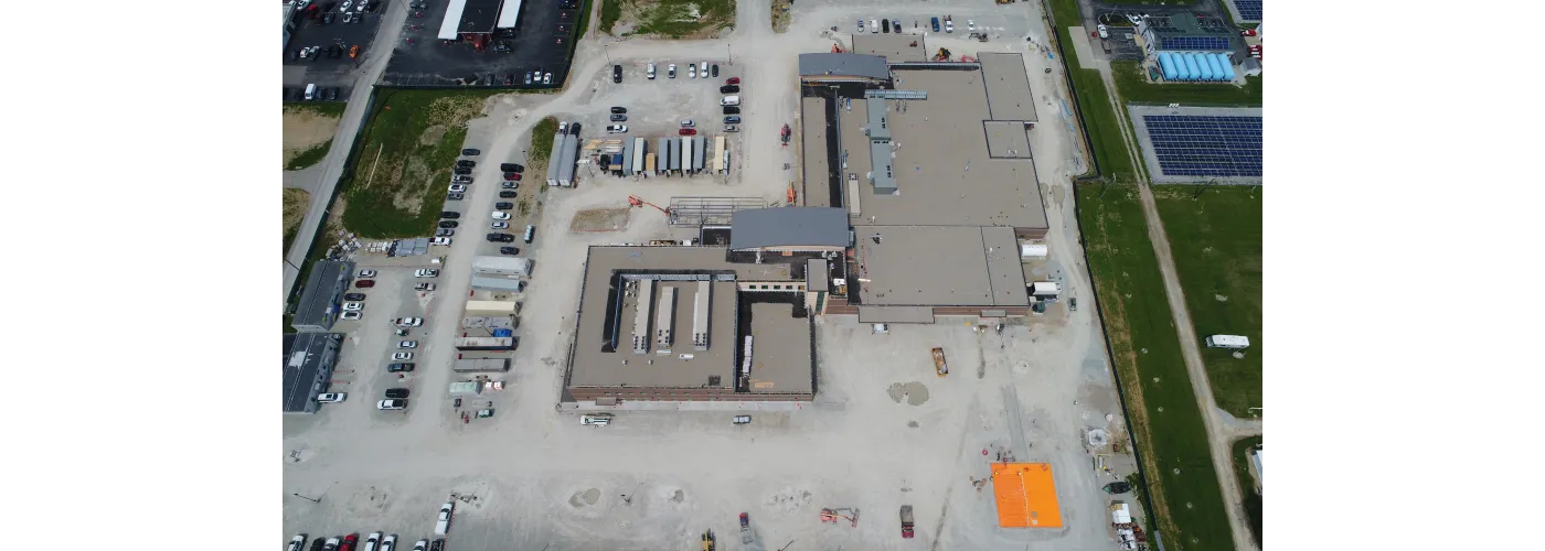 Work continues on Reid Health's new campus in Connersville on June 12, 2025.