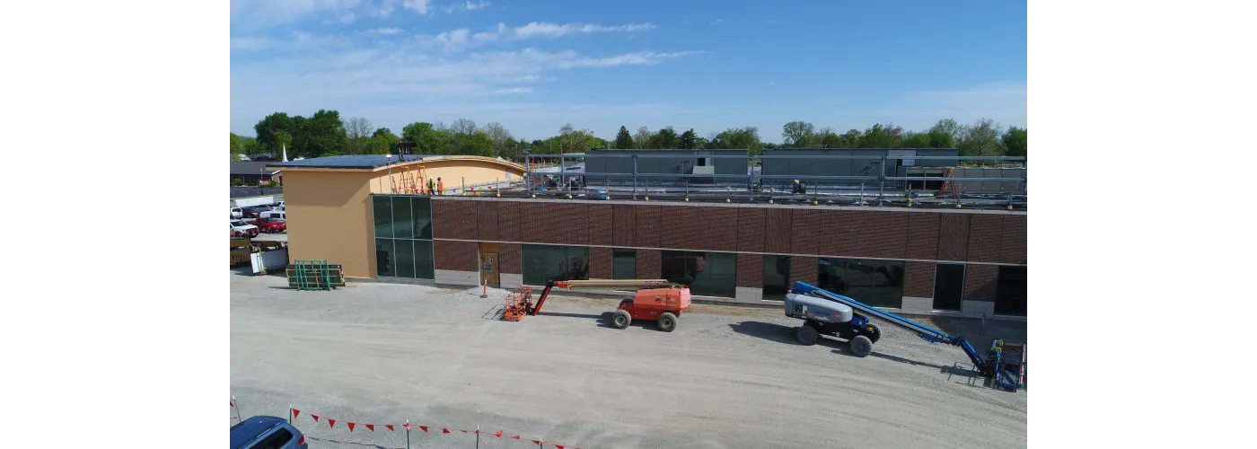 Work continues on Reid Health's new campus in Connersville on May 7, 2025.