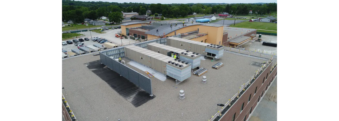 Work continues on Reid Health's new campus in Connersville on May 27, 2025.