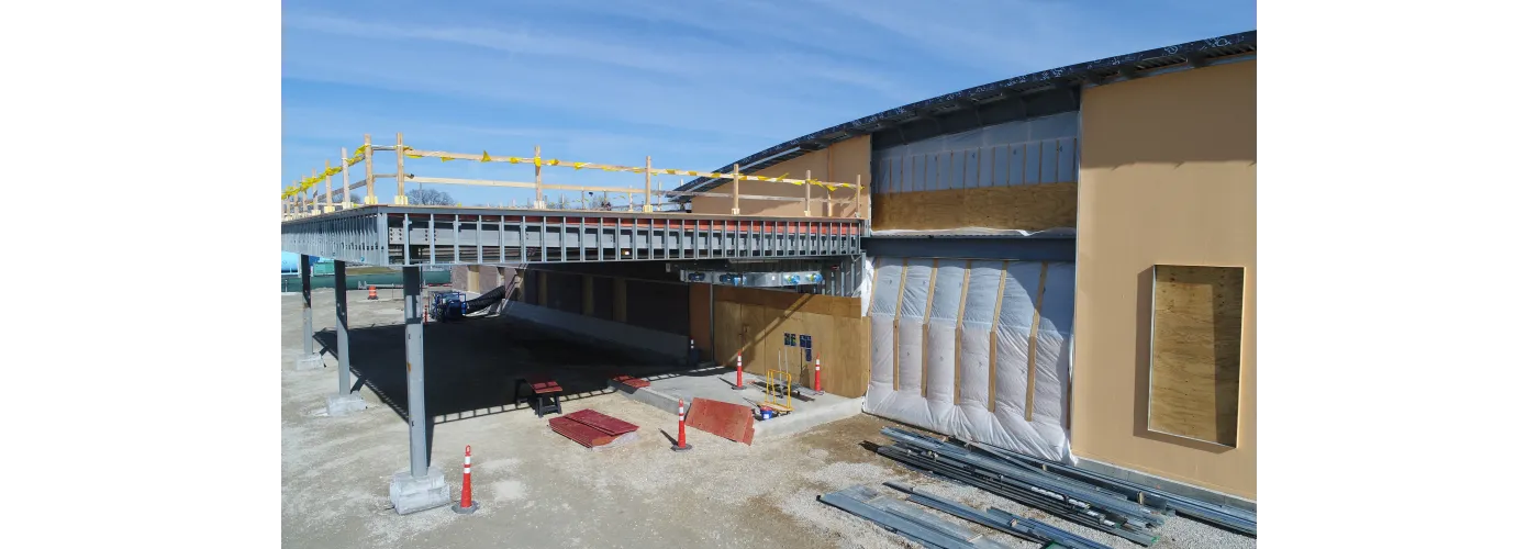 Work continues on Reid Health's new campus in Connersville on Feb. 4, 2025.