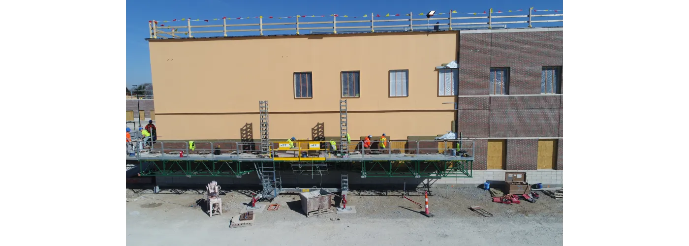 Work continues on Reid Health's new campus in Connersville on March 11, 2025.