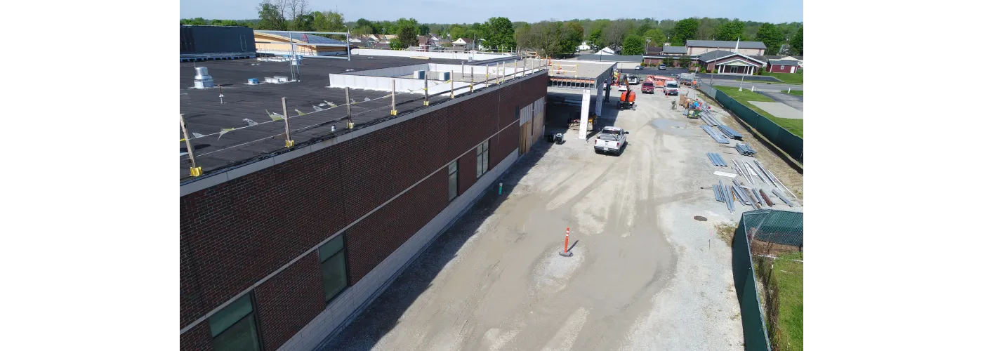 Work continues on Reid Health's new campus in Connersville on May 7, 2025.